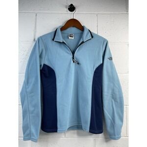THE NORTH FACE 1/4 Zip Polartec Fleece‎ Pullover Sweater Women's M Blue